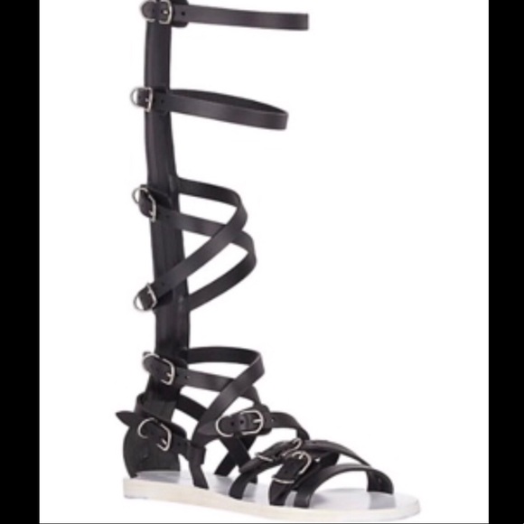 Balenciaga Shoes - Balenciaga Papier knee high gladiator, NIB EU39